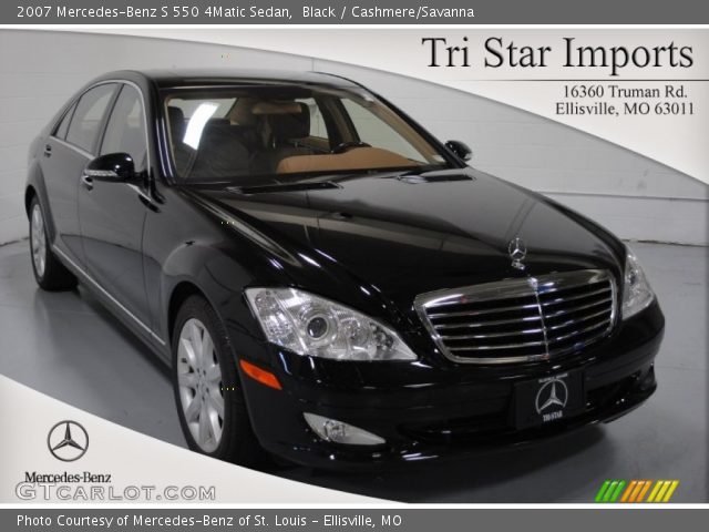 2007 Mercedes-Benz S 550 4Matic Sedan in Black