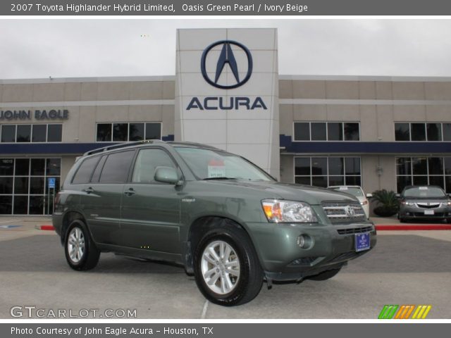 2007 Toyota Highlander Hybrid Limited in Oasis Green Pearl