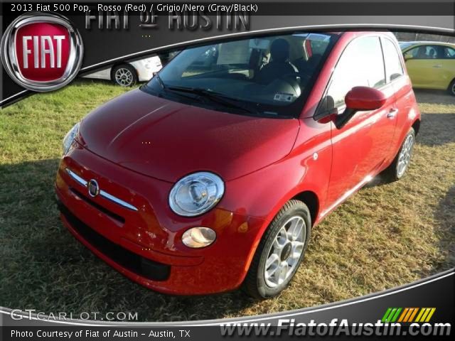 2013 Fiat 500 Pop in Rosso (Red)