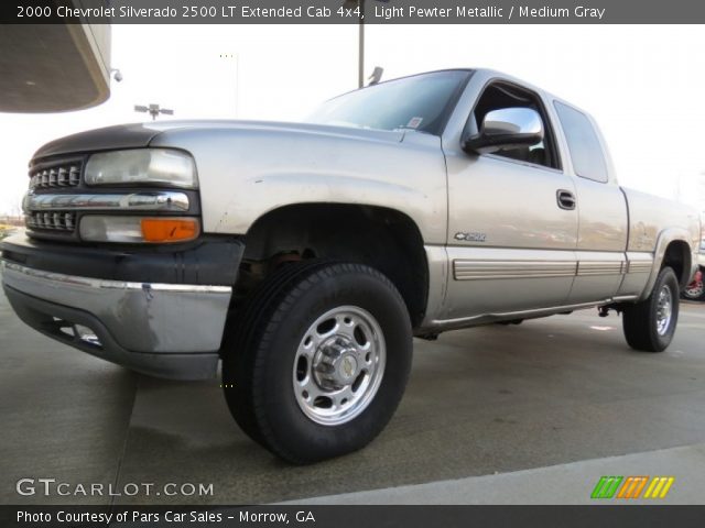 2000 Chevrolet Silverado 2500 LT Extended Cab 4x4 in Light Pewter Metallic