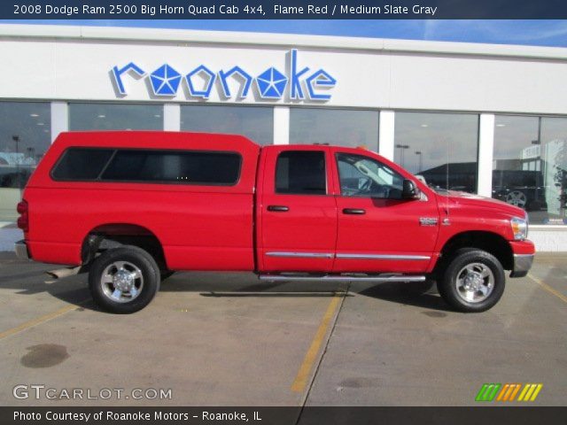 2008 Dodge Ram 2500 Big Horn Quad Cab 4x4 in Flame Red