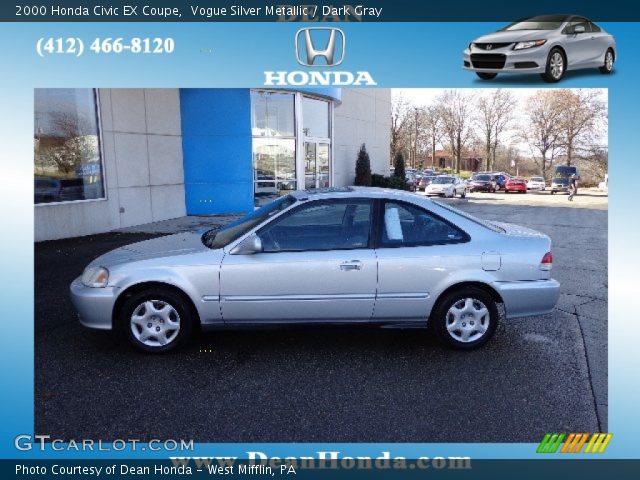 2000 Honda Civic EX Coupe in Vogue Silver Metallic