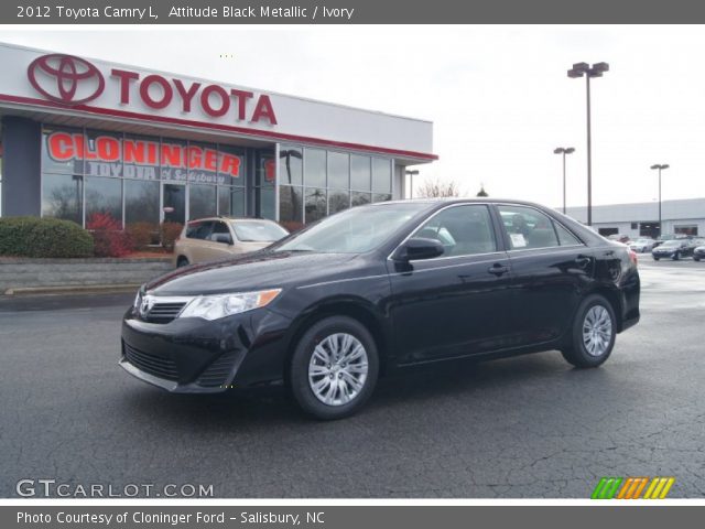 2012 Toyota Camry L in Attitude Black Metallic