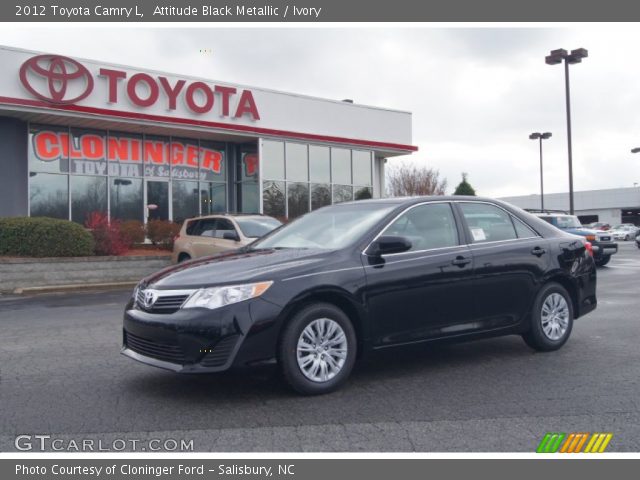 2012 Toyota Camry L in Attitude Black Metallic