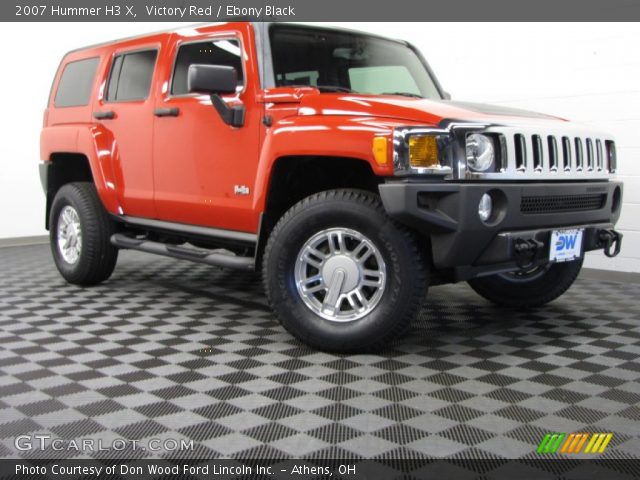 2007 Hummer H3 X in Victory Red