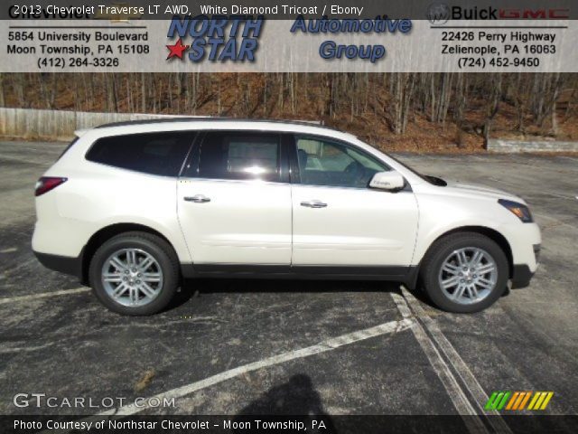 2013 Chevrolet Traverse LT AWD in White Diamond Tricoat