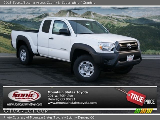 2013 Toyota Tacoma Access Cab 4x4 in Super White