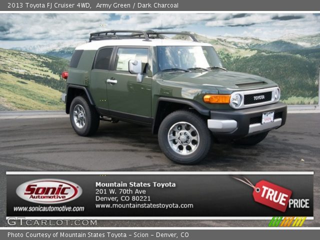 2013 Toyota FJ Cruiser 4WD in Army Green