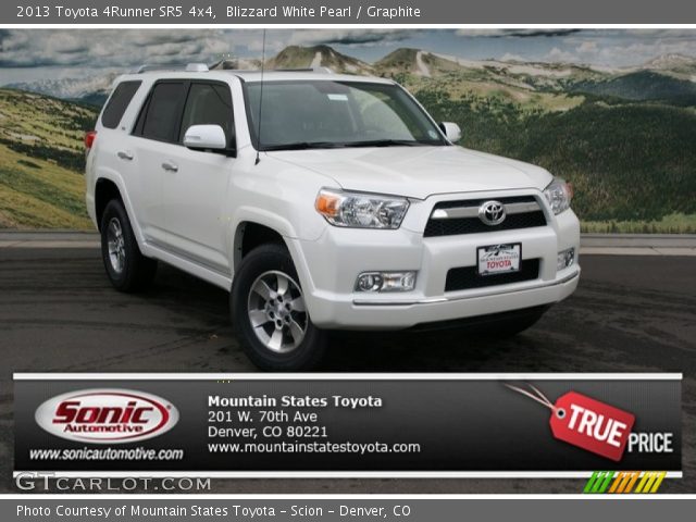 2013 Toyota 4Runner SR5 4x4 in Blizzard White Pearl
