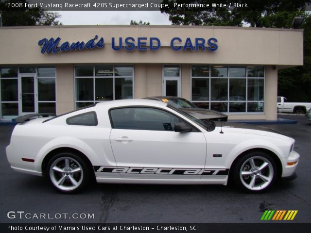 2008 Ford Mustang Racecraft 420S Supercharged Coupe in Performance White