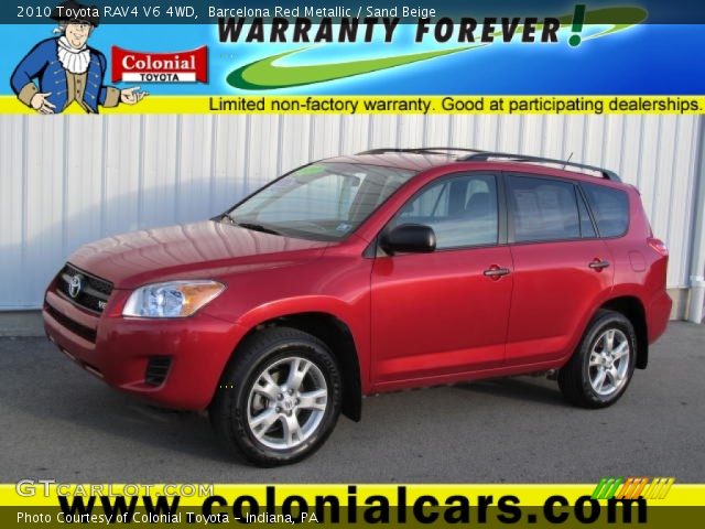 2010 Toyota RAV4 V6 4WD in Barcelona Red Metallic