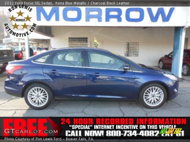 2012 Ford Focus SEL Sedan in Kona Blue Metallic