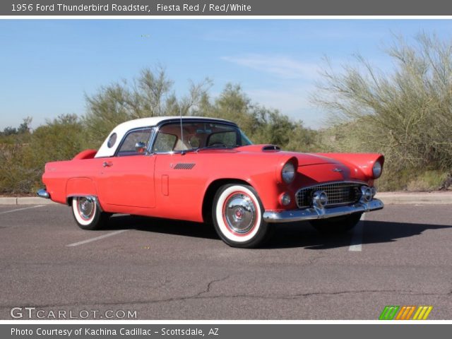 1956 Ford Thunderbird Roadster in Fiesta Red