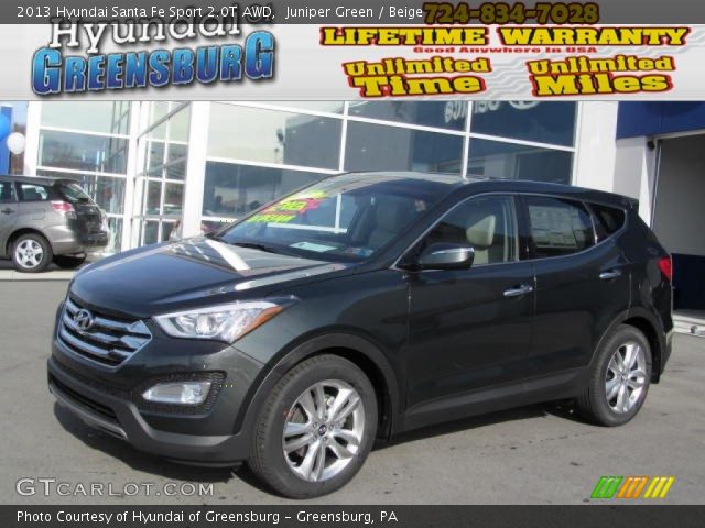 2013 Hyundai Santa Fe Sport 2.0T AWD in Juniper Green