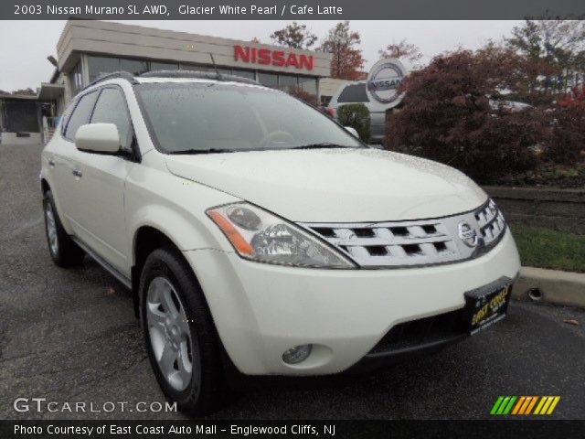 2003 Nissan Murano SL AWD in Glacier White Pearl