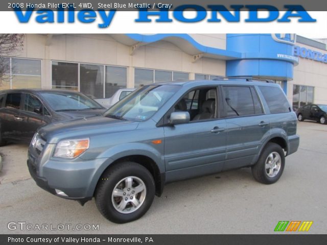 2008 Honda Pilot EX-L 4WD in Steel Blue Metallic