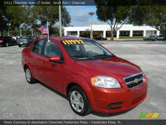 2011 Chevrolet Aveo LT Sedan in Sport Red
