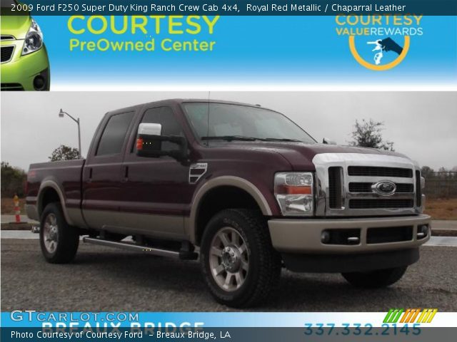 2009 Ford F250 Super Duty King Ranch Crew Cab 4x4 in Royal Red Metallic