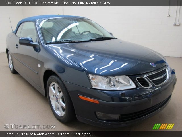2007 Saab 9-3 2.0T Convertible in Nocturne Blue Metallic