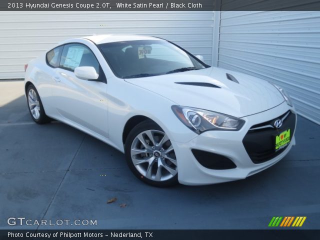 2013 Hyundai Genesis Coupe 2.0T in White Satin Pearl