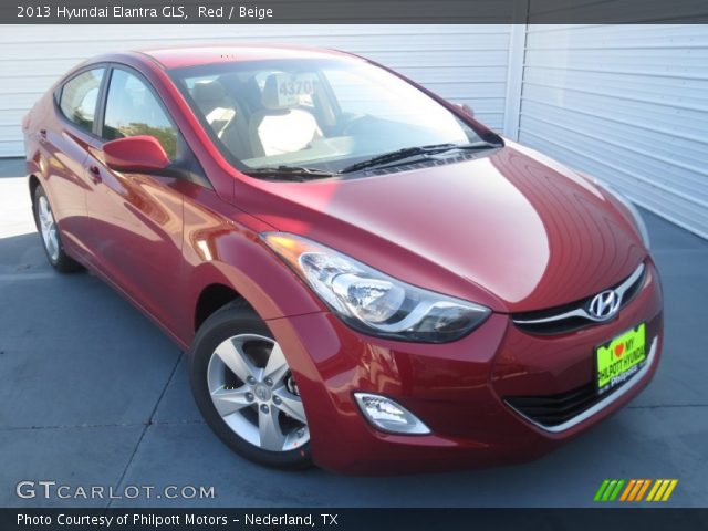 2013 Hyundai Elantra GLS in Red