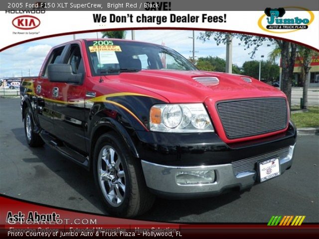 2005 Ford F150 XLT SuperCrew in Bright Red