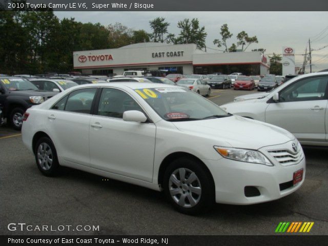 2010 Toyota Camry LE V6 in Super White