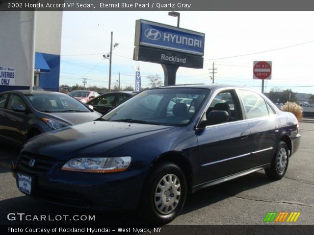 2002 Honda Accord VP Sedan in Eternal Blue Pearl