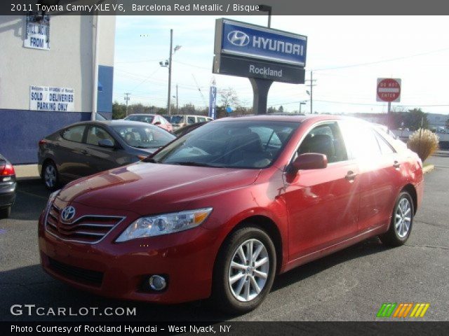 2011 Toyota Camry XLE V6 in Barcelona Red Metallic