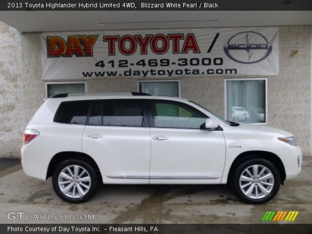 2013 Toyota Highlander Hybrid Limited 4WD in Blizzard White Pearl