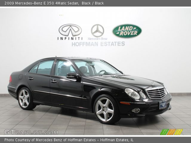 2009 Mercedes-Benz E 350 4Matic Sedan in Black