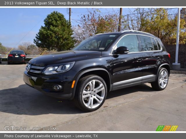 2013 Volkswagen Tiguan SEL in Deep Black Metallic
