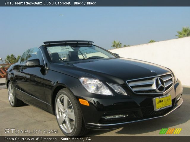 2013 Mercedes-Benz E 350 Cabriolet in Black