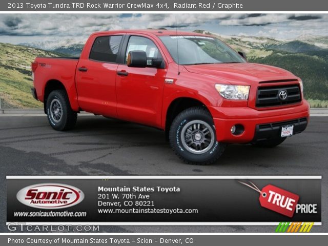 2013 Toyota Tundra TRD Rock Warrior CrewMax 4x4 in Radiant Red