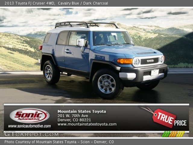 2013 Toyota FJ Cruiser 4WD in Cavalry Blue