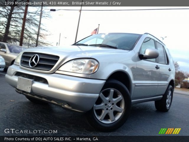 1999 Mercedes-Benz ML 430 4Matic in Brilliant Silver Metallic