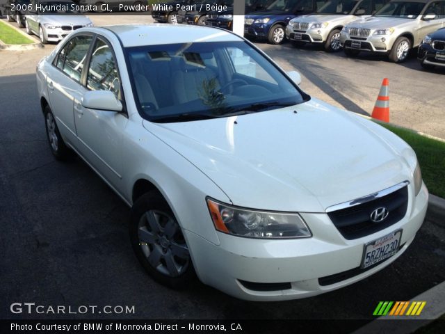2006 Hyundai Sonata GL in Powder White Pearl