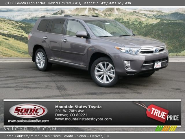 2013 Toyota Highlander Hybrid Limited 4WD in Magnetic Gray Metallic