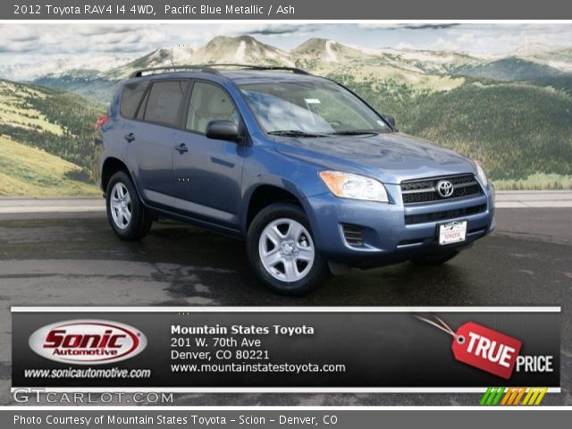 2012 Toyota RAV4 I4 4WD in Pacific Blue Metallic