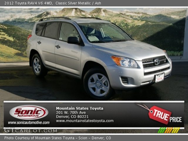 2012 Toyota RAV4 V6 4WD in Classic Silver Metallic