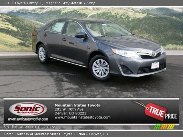 2012 Toyota Camry LE in Magnetic Gray Metallic