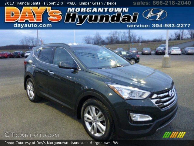 2013 Hyundai Santa Fe Sport 2.0T AWD in Juniper Green