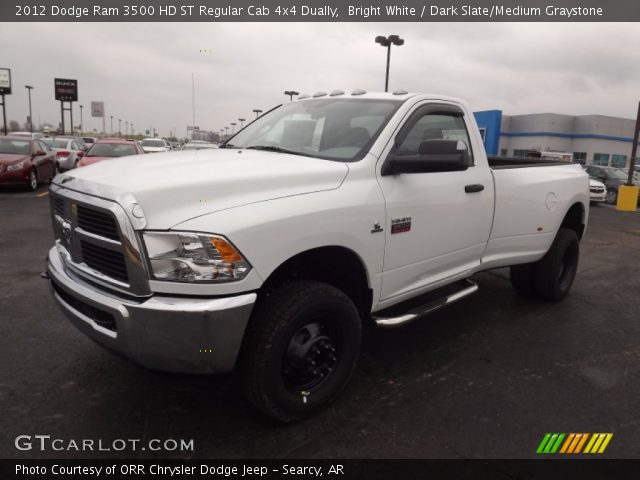 2012 Dodge Ram 3500 HD ST Regular Cab 4x4 Dually in Bright White