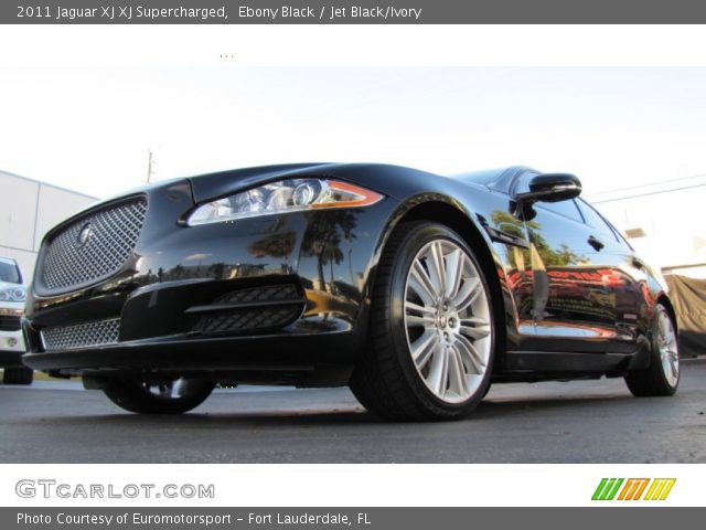 2011 Jaguar XJ XJ Supercharged in Ebony Black
