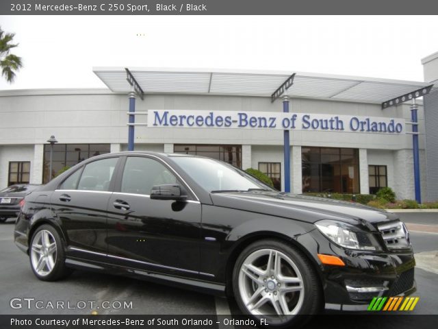 2012 Mercedes-Benz C 250 Sport in Black