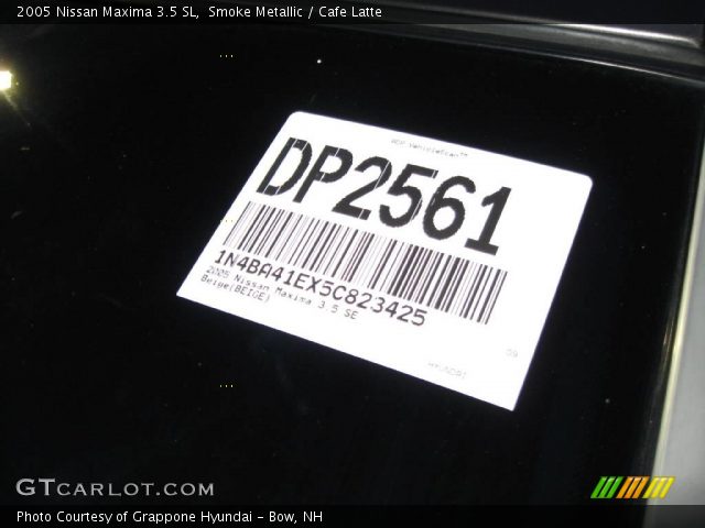 2005 Nissan Maxima 3.5 SL in Smoke Metallic