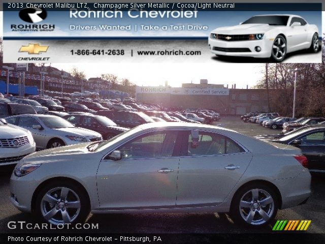 2013 Chevrolet Malibu LTZ in Champagne Silver Metallic