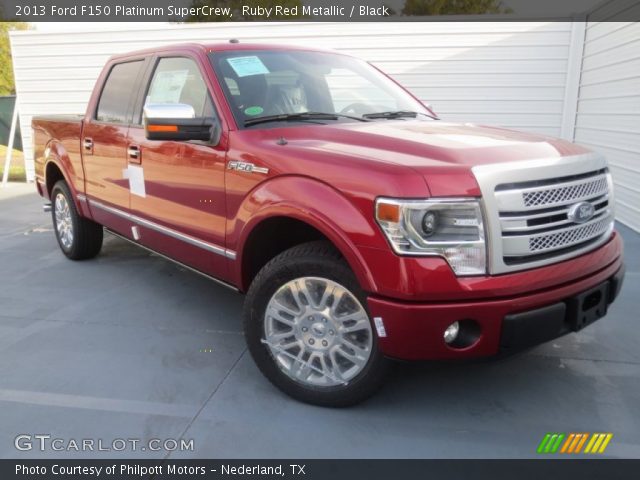 2013 Ford F150 Platinum SuperCrew in Ruby Red Metallic