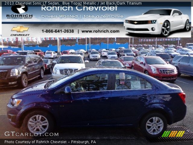 2013 Chevrolet Sonic LT Sedan in Blue Topaz Metallic