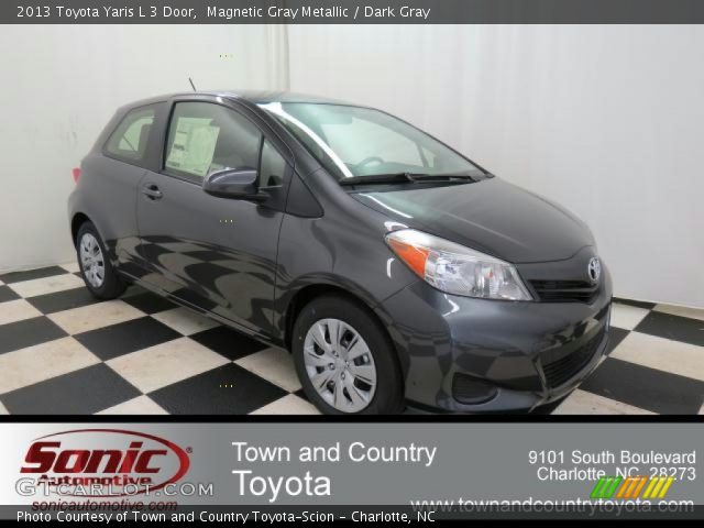 2013 Toyota Yaris L 3 Door in Magnetic Gray Metallic